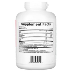 Thành phần vi chất của Natural Factors PGX Daily Ultra Matrix Softgels 750 mg 240 Softgels 068958357119