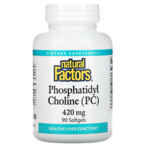 Thực phẩm chức năng Natural Factors Phosphatidyl Choline (PC) 420 mg 90 Softgels 068958026053