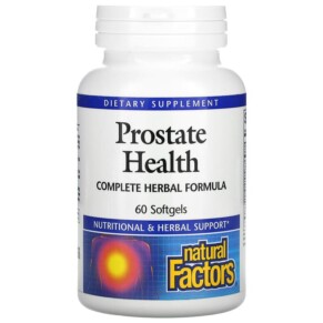 Thực phẩm chức năng Natural Factors Prostate Health Complete Herbal Formula 60 Softgels 068958035123