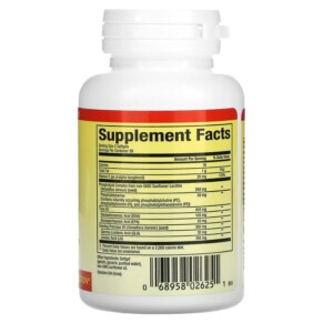 Thành phần vi chất của Natural Factors PS - IQ Memory 60 Softgels 068958026251