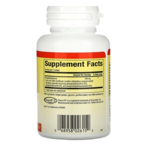 Thành phần vi chất của Natural Factors PS Phosphatidylserine 100 mg 30 Softgels 068958026152