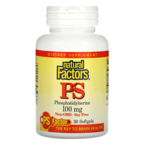 Thực phẩm chức năng Natural Factors PS Phosphatidylserine 100 mg 30 Softgels 068958026152