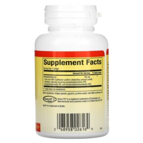 Thành phần vi chất của Natural Factors PS Phosphatidylserine 100 mg 60 Softgels 068958026169