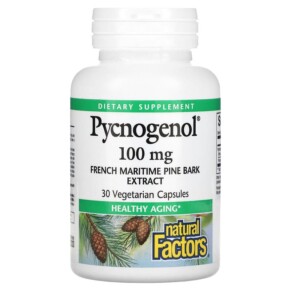 Thực phẩm chức năng Natural Factors Pycnogenol 100 mg 30 Vegetarian Capsules 068958020914