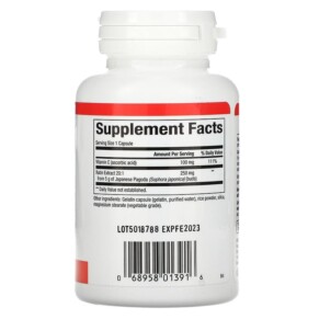 Thành phần vi chất của Natural Factors Rutin 250 mg 90 Capsules 068958013916