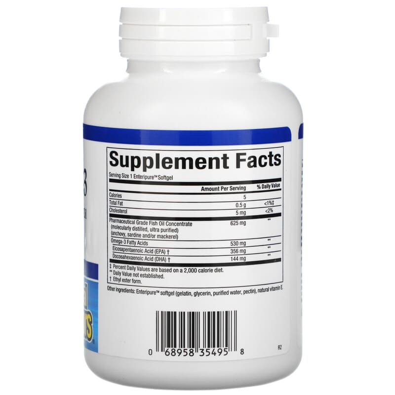 Natural Factors RxOmega-3 Mini-Gels 500 mg 120 Enteripure Softgels 2 Thành phần vi chất của Natural Factors RxOmega-3 Mini-Gels 500 mg 120 Enteripure Softgels 068958354958