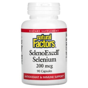 Thực phẩm chức năng Natural Factors SelenoExcell Selenium 200 mcg 90 Capsules 068958016757