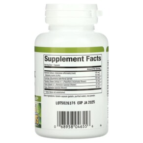 Thành phần vi chất của Natural Factors Sleep Relax with Valerian & Hops 90 Capsules 068958046556