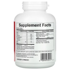 Thành phần vi chất của Natural Factors SlimStyles PGX Ultra Matrix Plus Soothe Digest 820 mg 120 Softgels 068958359113