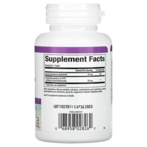 Thành phần vi chất của Natural Factors Stress-Relax 5-HTP 50 mg 60 Time Release Caplets 068958028262