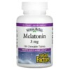 Thực phẩm chức năng Natural Factors Stress-Relax Melatonin 3 mg 180 Chewable Tablets 068958027166