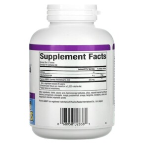 Thành phần vi chất của Natural Factors Stress-Relax Pharma GABA 100 mg 120 Chewable Tablets 068958028385