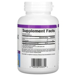 Thành phần vi chất của Natural Factors Stress-Relax Pharma GABA 100 mg 60 Chewable Tablets 068958028354