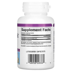 Thành phần vi chất của Natural Factors Stress Relax Pharma GABA 100 mg 60 Vegetarian Capsules 068958028361