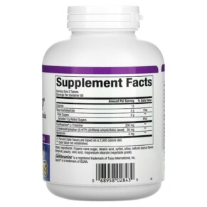 Thành phần vi chất của Natural Factors Stress-Relax Tranquil Sleep 5-HTP Suntheanine & Melatonin 120 Chewable Tablets 068958028439