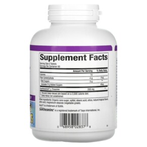 Thành phần vi chất của Natural Factors Suntheanine 100 mg 120 Chewable Tablets 068958028378