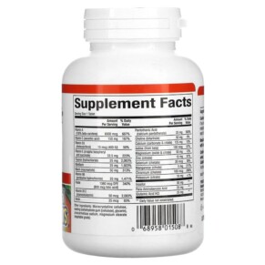 Thành phần vi chất của Natural Factors Super Multi Iron Free 90 Tablets 068958015088