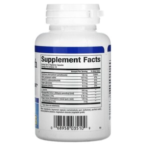 Thành phần vi chất của Natural Factors Thyroid Health Formula 60 Vegetarian Capsules 068958035109