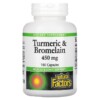 Thực phẩm chức năng Natural Factors Turmeric & Bromelain 450 mg 180 Capsules 068958017396