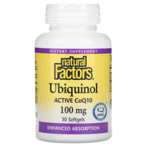 Thực phẩm chức năng Natural Factors Ubiquinol Active CoQ10 100 mg 30 Softgels 068958207278