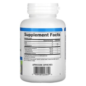 Thành phần vi chất của Natural Factors Ultra Prim 1000 mg 90 Softgles 068958023649