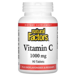 Thực phẩm chức năng Natural Factors Vitamin C Plus Bioflavonoids & Rosehips 1.000 mg 90 Tablets 068958013442