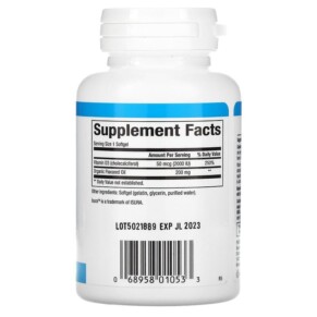 Natural Factors Vitamin D3 50 mcg (2.000 IU) 120 Softgels 3 Thành phần vi chất của Natural Factors Vitamin D3 50 mcg (2.000 IU) 120 Softgels 068958010533