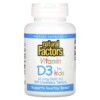 Thực phẩm chức năng Natural Factors Vitamin D3 for Kids Strawberry 10 mcg (400 IU) 100 Chewable Tablets 068958010595