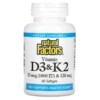 Thực phẩm chức năng Natural Factors Vitamin D3 & K2 60 Softgels 068958012926