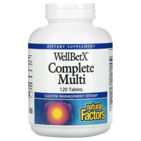 Thực phẩm chức năng Natural Factors WellBetX Complete Multi 120 Tablets 068958035550