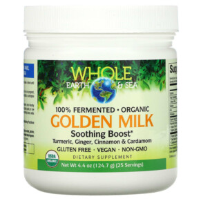 Thực phẩm chức năng Natural Factors Whole Earth & Sea Golden Milk Soothing Boost 4.4 oz (124.7 g) 068958355535