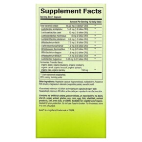 Thành phần vi chất của Natural Factors Whole Earth & Sea Whole Food Synbiotic Pre+Probiotic 10 Billion 60 Vegetarian Capsules 068958355566