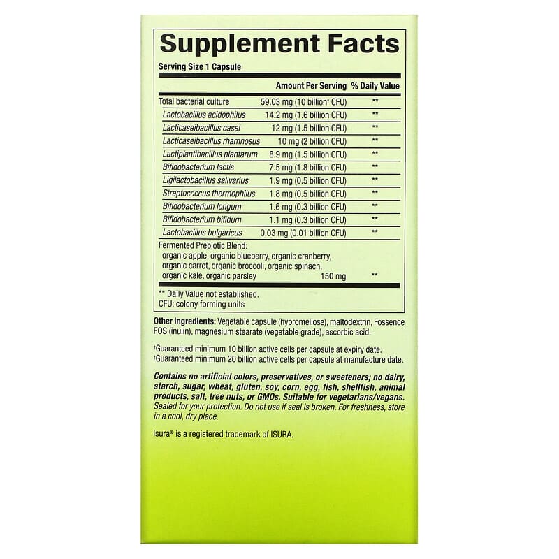 Natural Factors Whole Earth & Sea Whole Food Synbiotic Pre+Probiotic 10 Billion 60 Vegetarian Capsules 2 Thành phần vi chất của Natural Factors Whole Earth & Sea Whole Food Synbiotic Pre+Probiotic 10 Billion 60 Vegetarian Capsules 068958355566