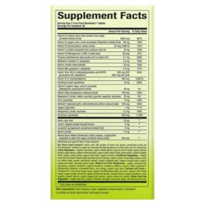 Thành phần vi chất của Natural Factors Whole Earth & Sea Women's 50+ Multivitamin & Mineral 60 Tablets 068958355016