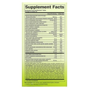 Thành phần vi chất của Natural Factors Whole Earth & Sea Women's Multivitamin & Mineral 60 Tablets 068958355023