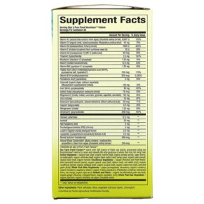 Thành phần vi chất của Natural Factors Whole Earth & Sea Women's Prenatal Multivitamin & Mineral 60 Tablets 068958355177