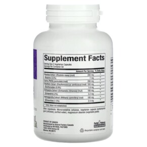 Thành phần vi chất của Natural Factors WomenSense AdrenaSense Adrenal Formula 120 Vegetarian Capsules 068958049427