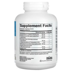 Thành phần vi chất của Natural Factors WomenSense MenoSense Menopause Formula 180 Vegetarian Capsules 068958049519