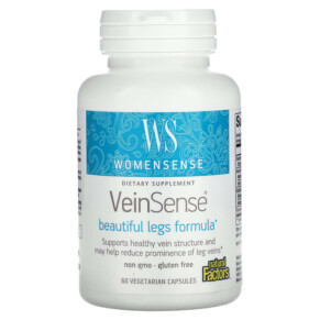 Thực phẩm chức năng Natural Factors WomenSense VeinSense 60 Vegetarian Capsules 068958049434