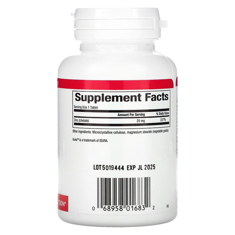 Natural Factors Zinc Chelate 25 mg 90 Tablets 2 Thành phần vi chất của Natural Factors Zinc Chelate 25 mg 90 Tablets 068958016832