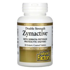 Thực phẩm chức năng Natural Factors Zymactive Double Strength 30 Enteric Coated Tablets 068958017525