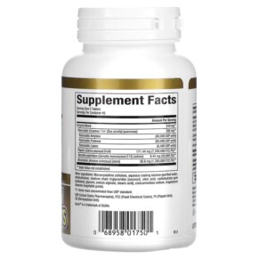 Thành phần vi chất của Natural Factors Zymactive Double Strength 90 Enteric Coated Tablets 068958017501