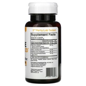 Thành phần vi chất của Natural Stacks Acetyl-Choline Brain Food 60 Vegetarian Capsules 673869563988
