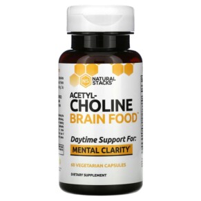 Thực phẩm chức năng Natural Stacks Acetyl-Choline Brain Food 60 Vegetarian Capsules 673869563988