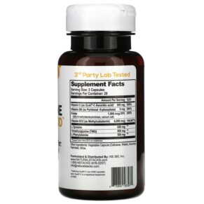 Thành phần vi chất của Natural Stacks Dopamine Brain Food 60 Vegetarian Capsules 673869563971