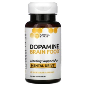 Thực phẩm chức năng Natural Stacks Dopamine Brain Food 60 Vegetarian Capsules 673869563971