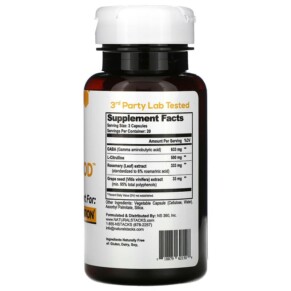 Thành phần vi chất của Natural Stacks Gaba Brain Food 60 Vegetarian Capsules 718879621508