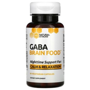 Thực phẩm chức năng Natural Stacks Gaba Brain Food 60 Vegetarian Capsules 718879621508