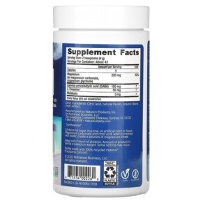 Thành phần vi chất của Natural Vitality CALM Drink Mix Sleep Mixed Berry 6 oz (170 g) 875534002260