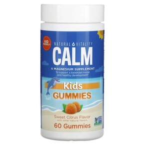 Thực phẩm chức năng Natural Vitality CALM Kids Gummies Sweet Citrus 60 Gummies 183405043800